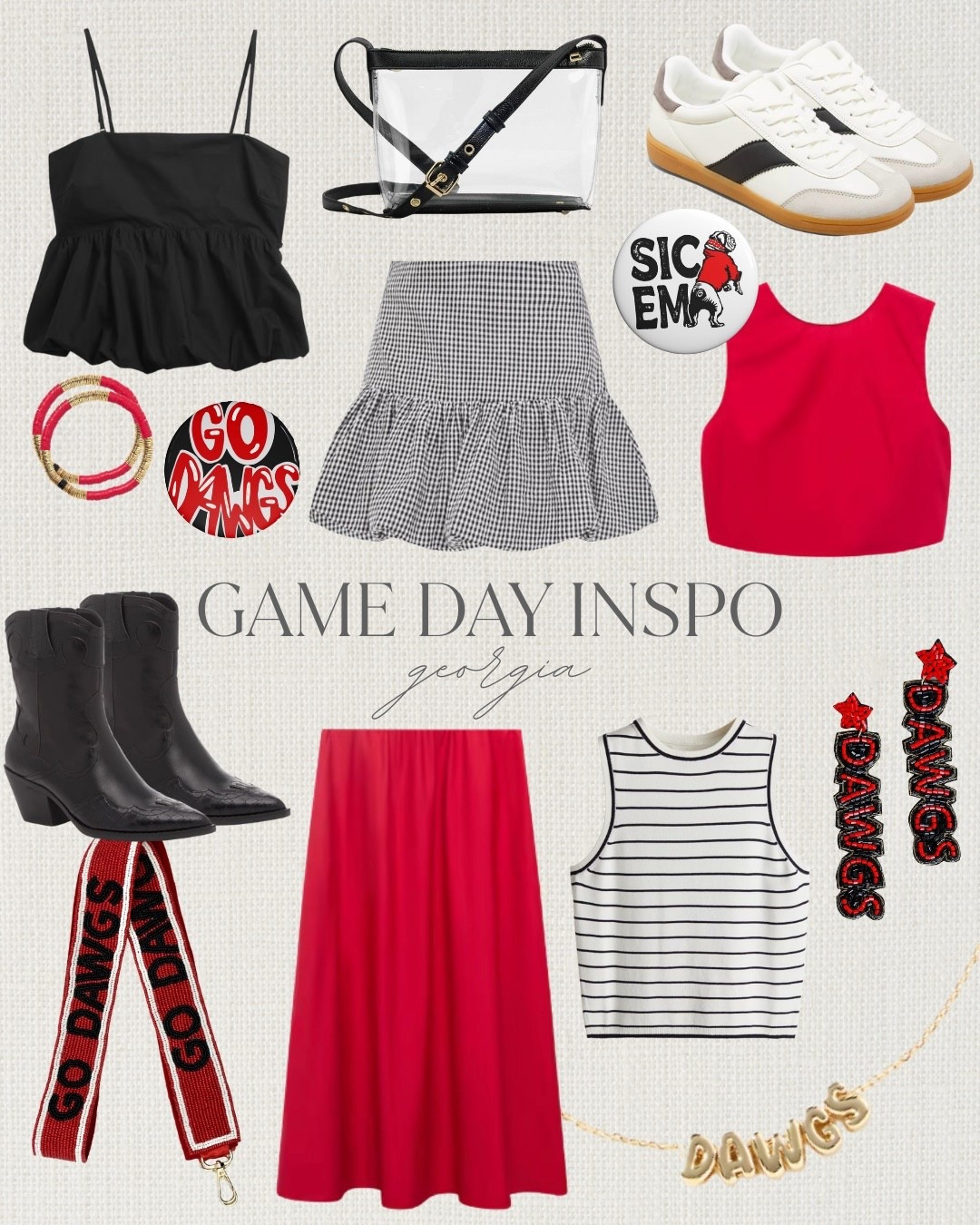 These finds are getting me so excited for football season!! 

Loverly Grey, UGA game day outfit ideas, Georgia game day outfit ideas, game day outfit inspo 

#LTKautumn #LTKStyleTip #LTKSeasonal