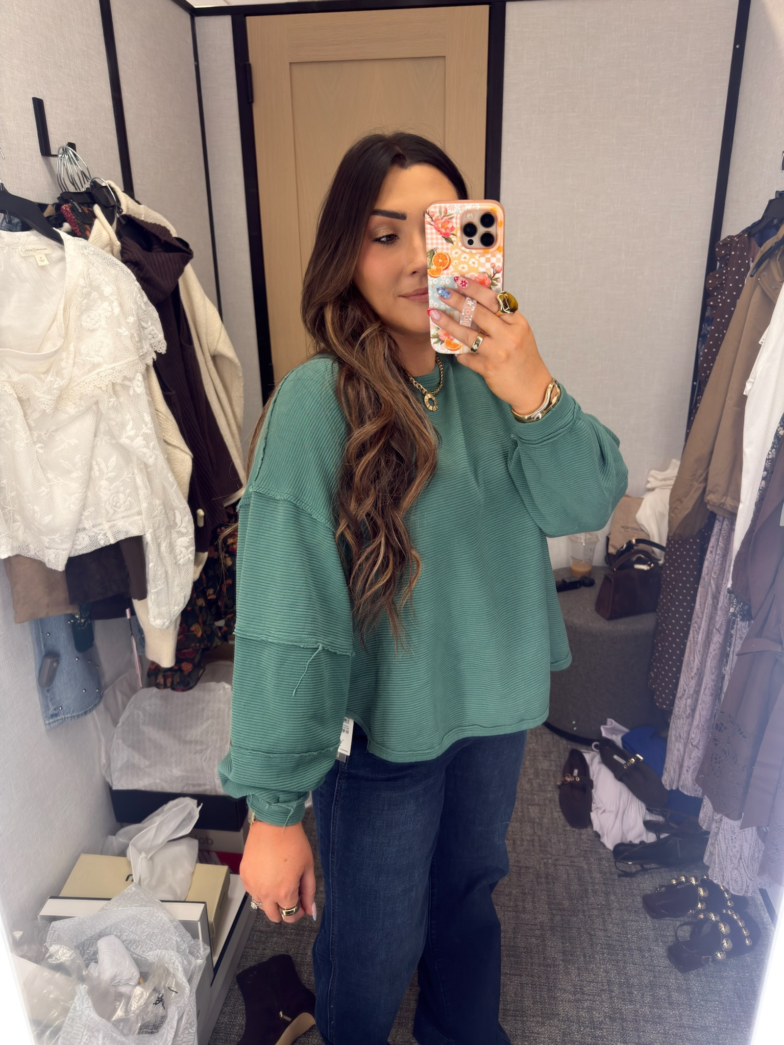 Nordstrom Anniversary Sale outfit idea! This Free People ribbed oversized tee is even better in person. 

 #LTKootd #LTKSeasonal #LTKSaleAlert