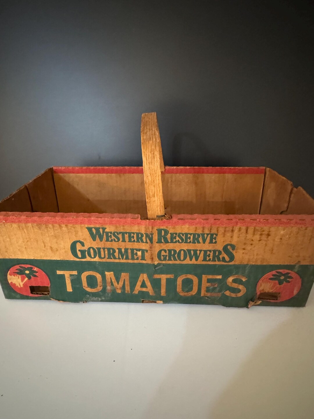 Vintage Tomato Basket / Vintage Picking Gathering Box Crate / Harvest Box / Produce Advertising /... | Etsy (US)