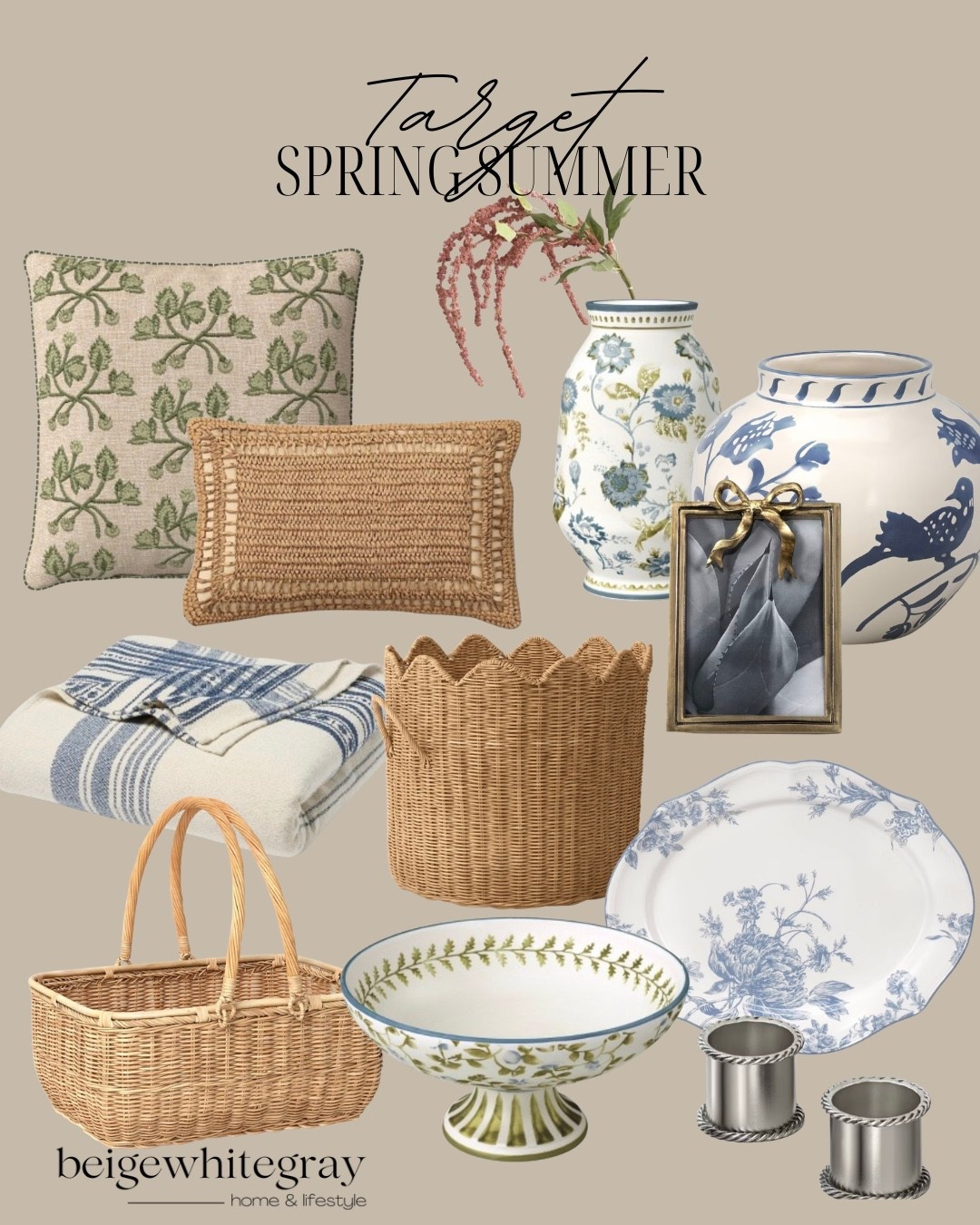 Target really did spring/summer right this year… and I couldn’t not round up my favorites 🤍

Light textures, soft florals, woven everything, and those timeless blue + green details that make a space feel collected, not overdone. It’s giving effortless, layered, “you’ve had it forever” energy… but on a Target run.

Saving this as my mood board for the season 🌿

Everything linked for you 

#LTKHome #LTKSeasonal