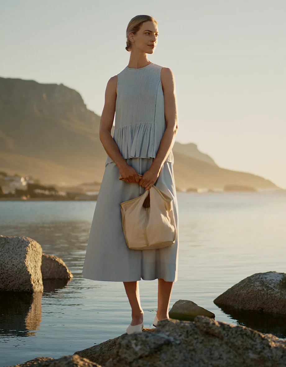 Pintuck Panel Top | Seasonal Preview | The  White Company | The White Company UK & ROW
