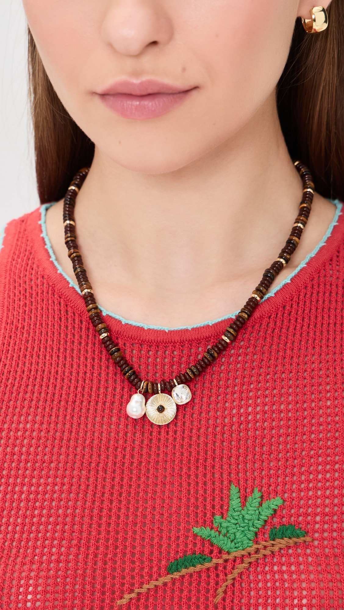 Malia Semi-Precious Charm Necklace | Shopbop