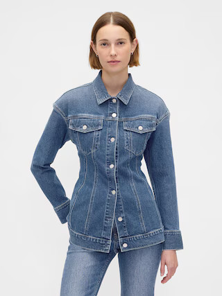 Contoured Longline Denim Jacket | Gap (US)