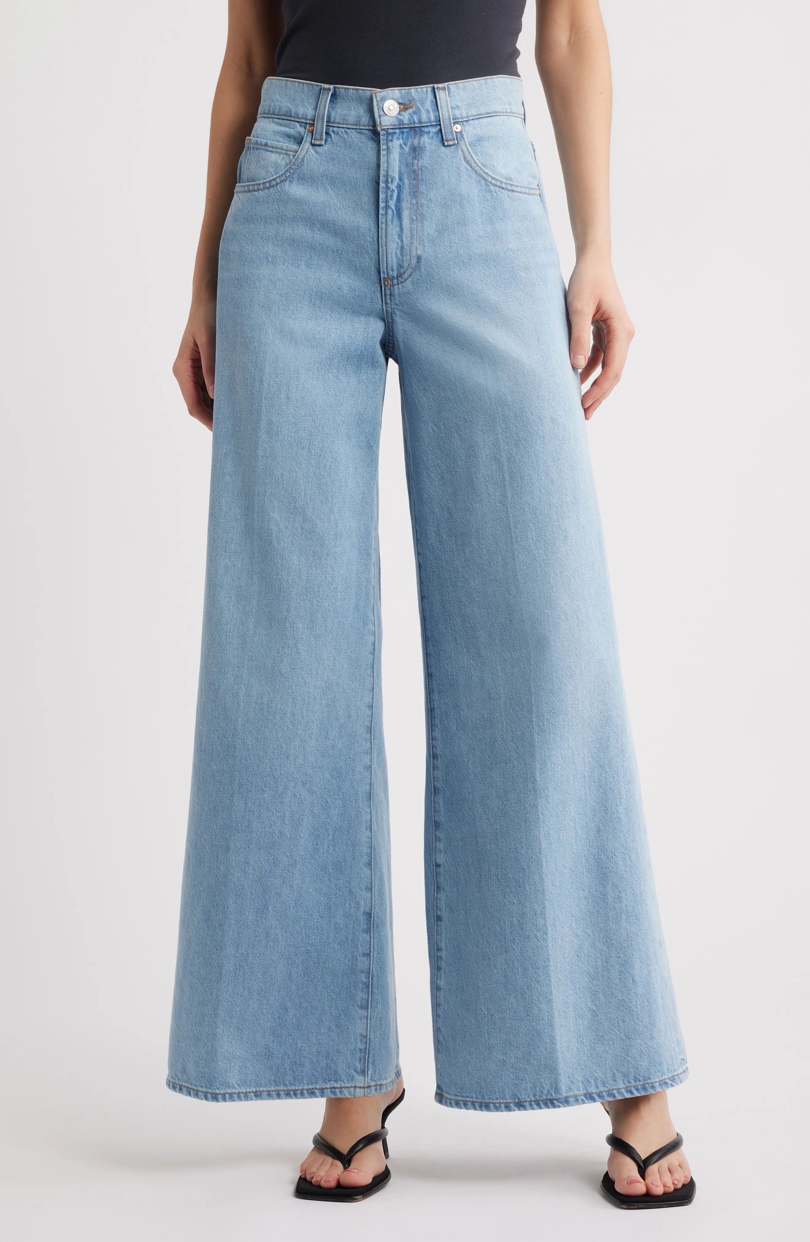 PAIGE Cameron High Waist Super Wide Leg Jeans (Women) | Nordstromrack | Nordstrom Rack