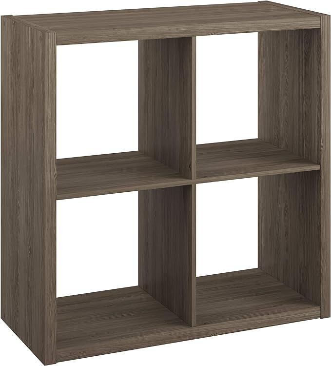 ClosetMaid 4552 Decorative Open Back 4-Cube Storage Organizer, Graphite Gray | Amazon (US)