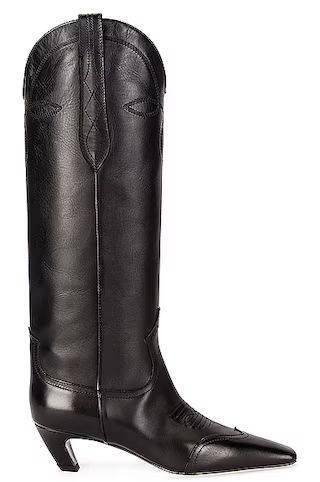 KHAITE Dallas Boots in Black | FWRD | FWRD 