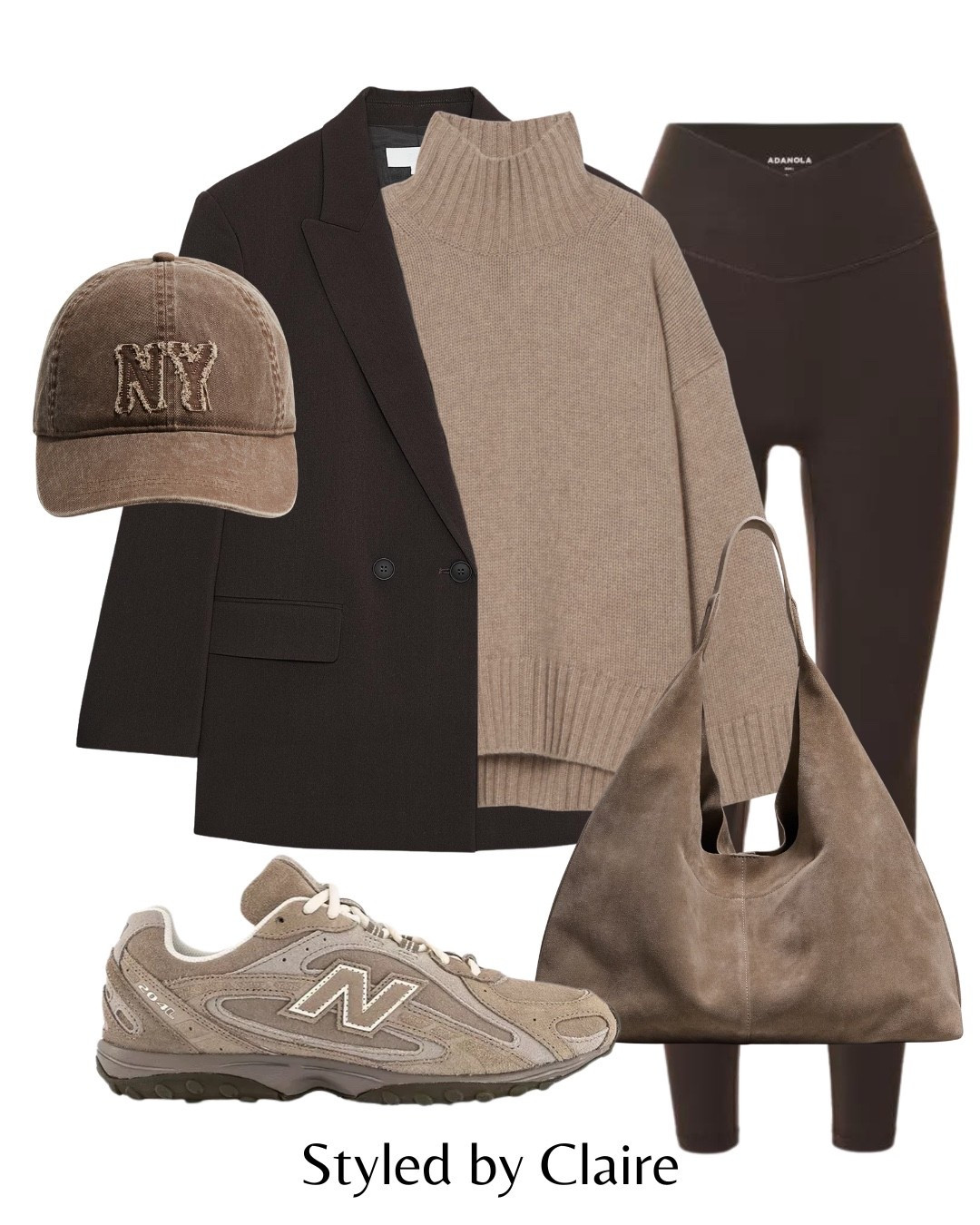 BROWN BLAZER STYLING🐻
Tags: Zara oversized double breasted cos cashmere knit top beige turtleneck leggings adanola new balance 204L suede tote bag cap h&m fashion autumn transitional inspo outfit ideas capsule wardrobe basics city break chic women’s style busy mum

#LTKbag #LTKstyletip #LTKshoes