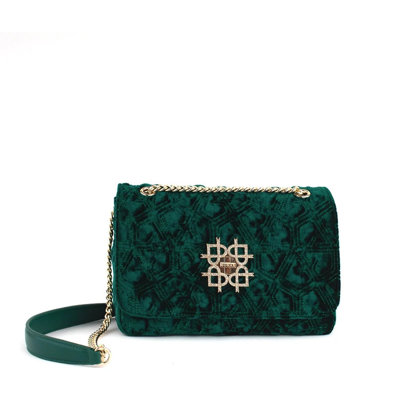 GUNAS New York Broadway - Green Vegan Shoulder Bag - Green | Verishop