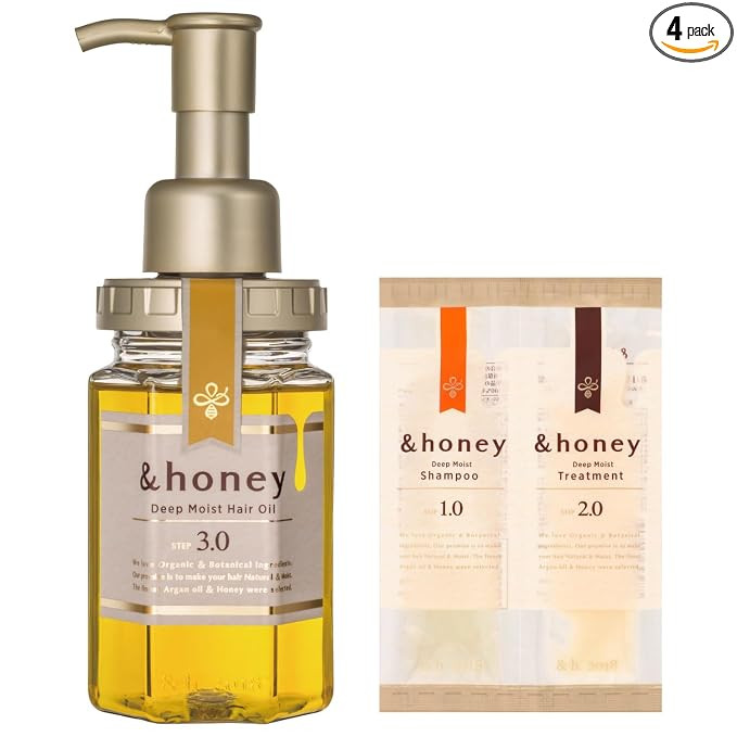 [Genuine Product] &honey Deep Moist Hair Oil 100mL/ 3.38 Oz Sulfate-Free Moisturizing Hair Oil fo... | Amazon (US)