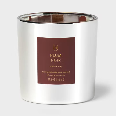Wooden Wick Plum Noir Jar Candle 19.3oz - Threshold™ | Target