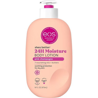 eos Shea Better 24H Moisture Body Lotion - Pink Champagne - 16oz | Target