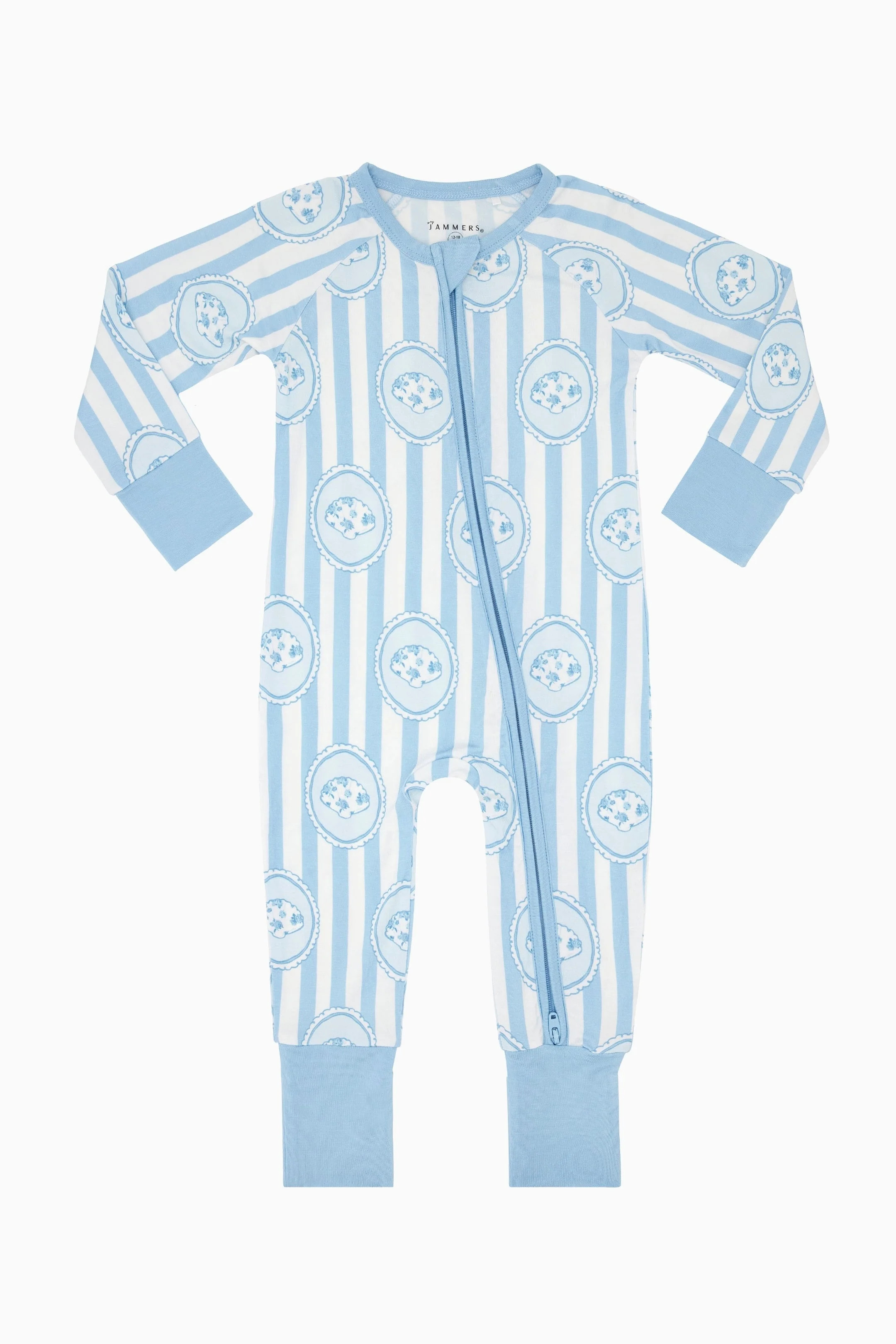 Floral Seashell Zipper Romper | Bamboo Baby Pajamas | In My Jammers | In My Jammers