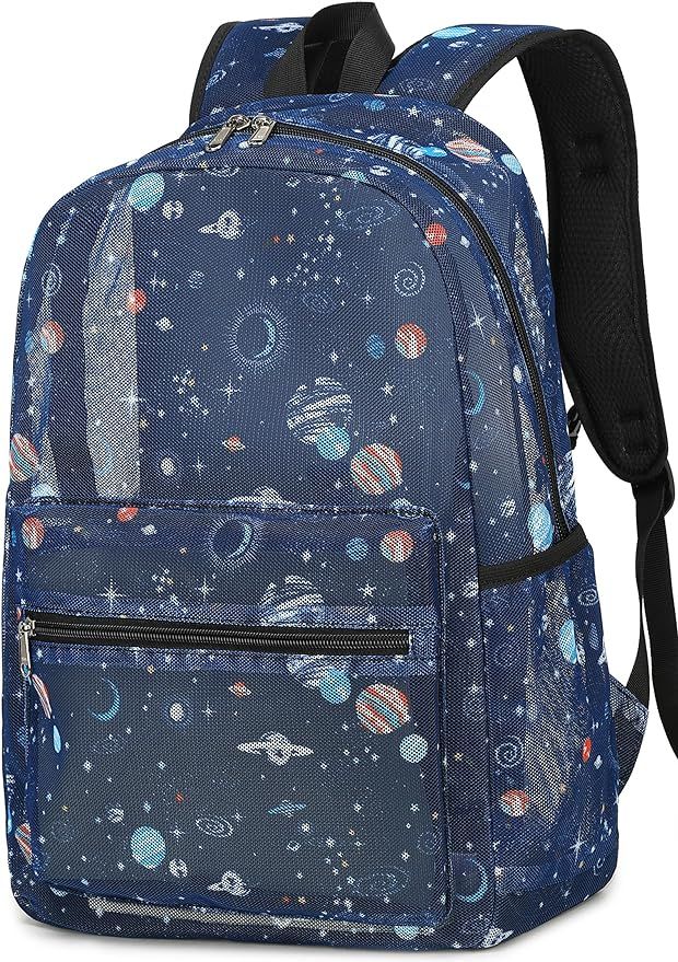 CAMTOP Mesh Backpack Kids Boys Girls Bookbag See Through Preschool Backpacks Casual Daypack for S... | Amazon (US)