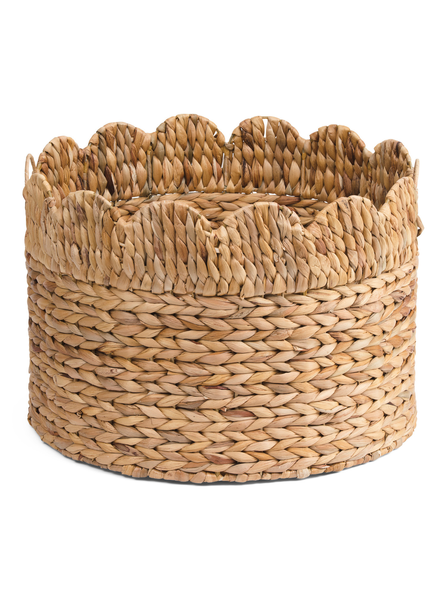 Scalloped Top Round Basket | TJ Maxx