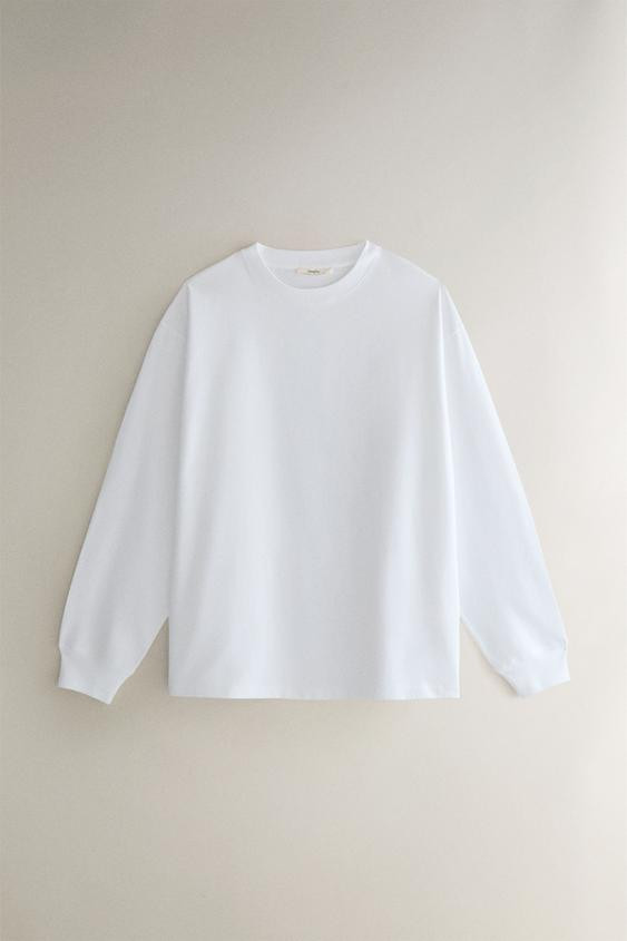 LONG SLEEVE JERSEY T-SHIRT | Zara US