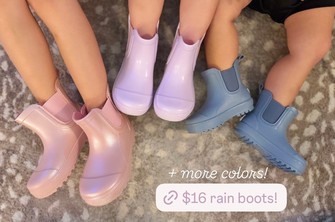 We love mini rain boots! So much easier to run & play in compared to tall versions  

#LTKKids #LTKSaleAlert #LTKBaby