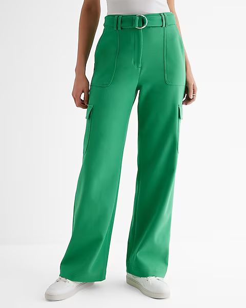 High Waisted Belted Cargo Trouser Pant | Express (Pmt Risk)