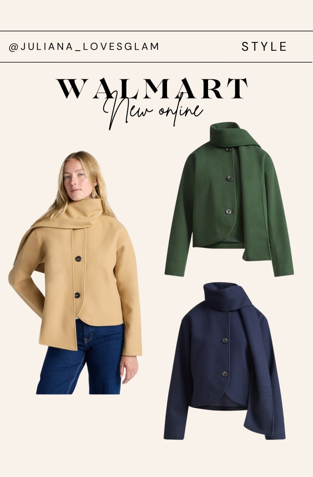 Scarf coat under $40 @walmartfashion #walmartfashion 

Fall style, fall coats, Walmart finds, petite style 

#LTKStyleTip #LTKFindsUnder50 #LTKSeasonal