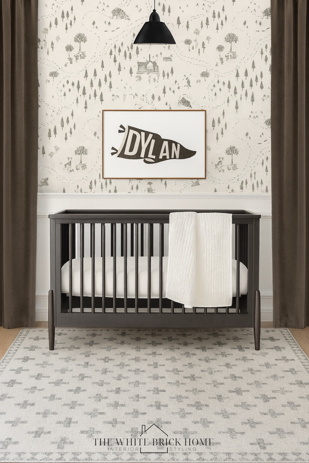 A black and white nursery design like this one offers a timeless modern contrast, creating a chic space that will grow with your baby! 
🖤🖤
Nursery, nursery design, nursery decor, nursery wallpaper, crib, curtains, wall art, area rug, bedding, ceiling light, nursery decor, nursery crib, nursery furniture, baby boy, baby girl, nursery design, nursery ideas, home decor, crate and kids, Wayfair, Etsy 


#LTKBaby #LTKHome #LTKBump