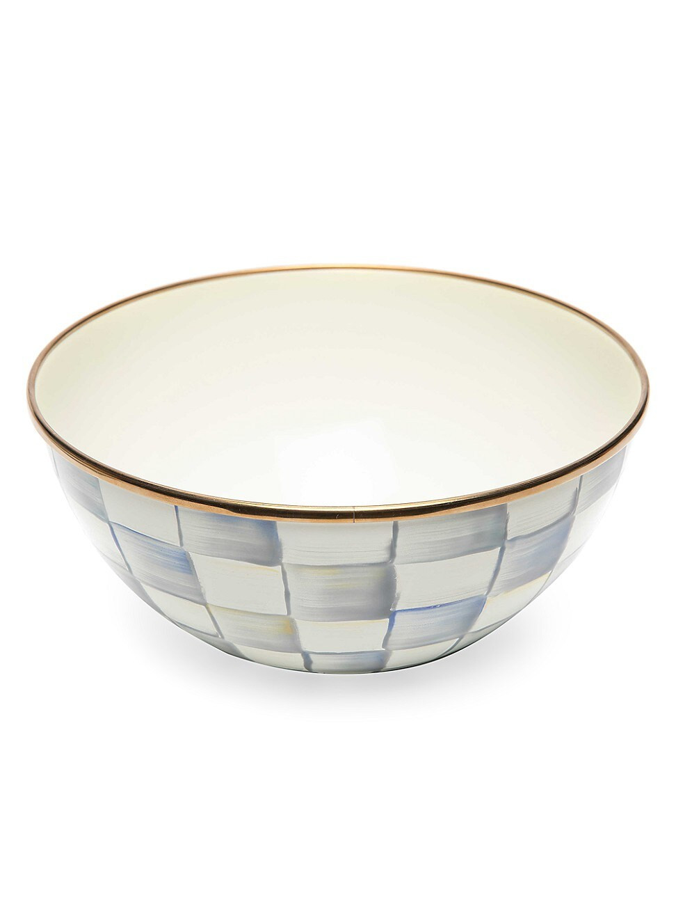 Sterling Check Enamel Everyday Bowl - Size Medium | Saks Fifth Avenue