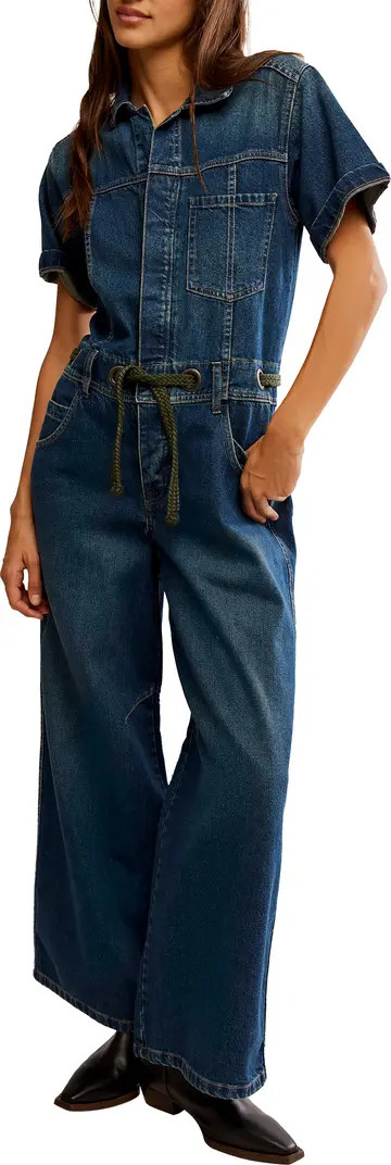 Edison Wide Leg Denim Jumpsuit | Nordstrom