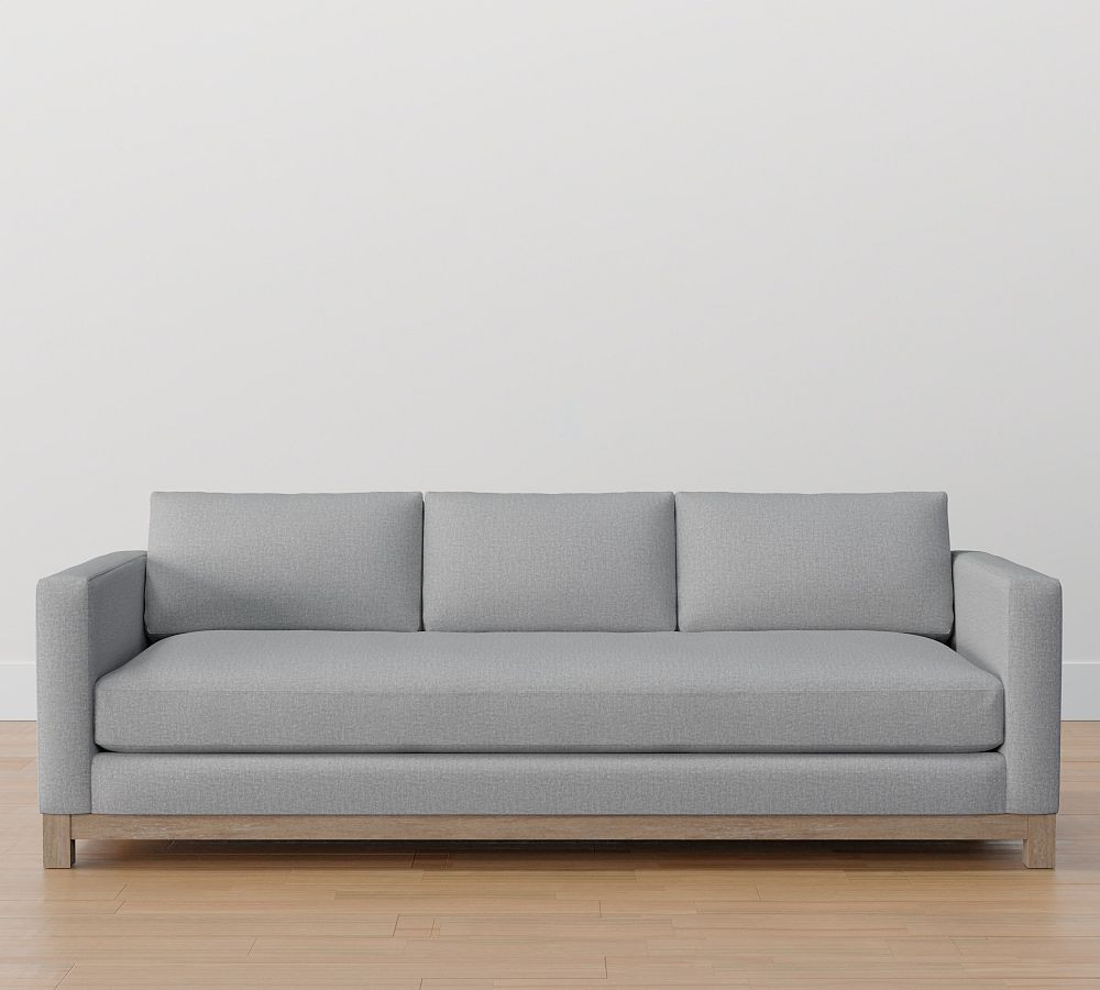 Jake Seadrift Wood Base Sofa (63"&ndash;96") | Pottery Barn (US)