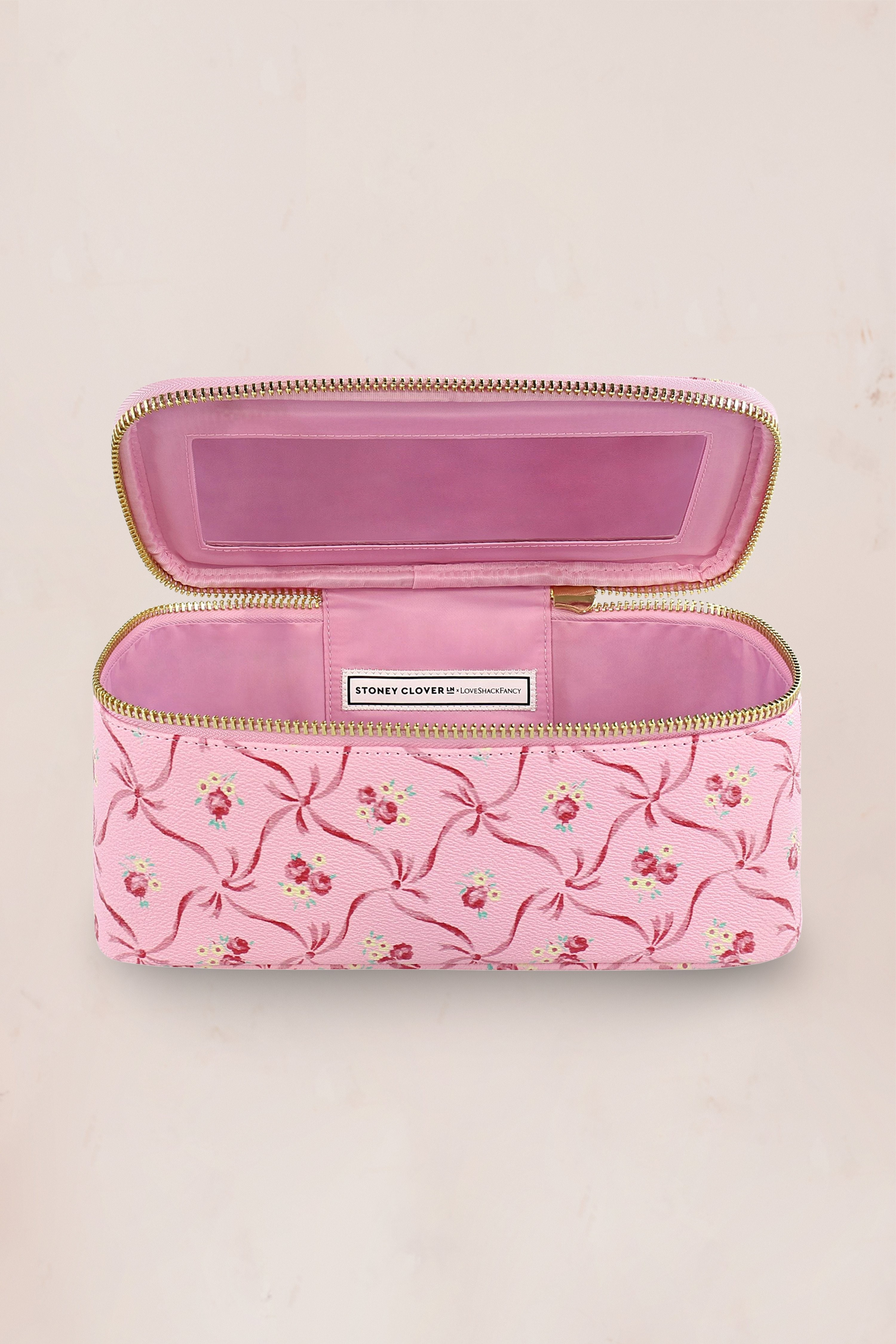 LSF x Stoney Clover Pouch With Mirror | LOVESHACKFANCY