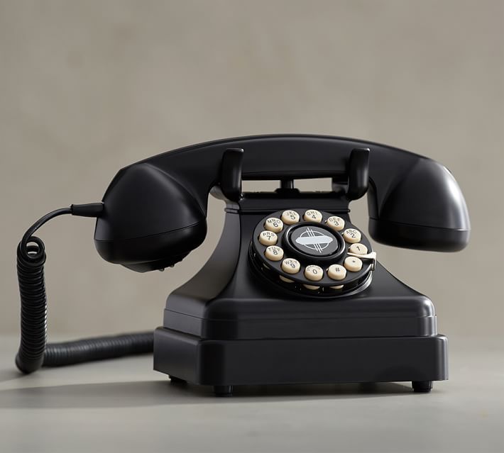 Crosley Kettle Classic Desk Phone, Black | Pottery Barn (US)