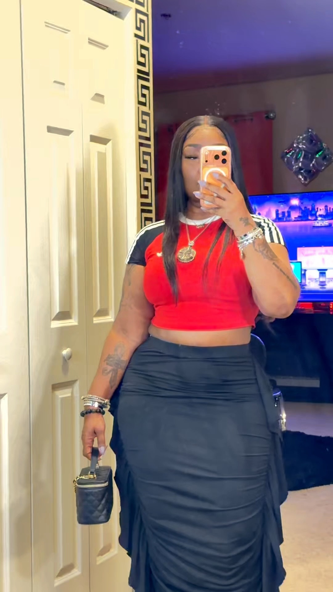 I'm a huge lover of Adidas wear for women, and I even like to match some of their men pieces too.  I'm wearing their Adidas Original Baby Tee/Three Stripe Shirt ( M) I paired this look with my black ruffled skirt, and my old school “Adidas Pro Spark” basketball shoes… I will NEVER throw these away due to their cloud foam technology.  This look is not only sexy, but comfortable on all levels.  Shop this look, and many of my other looks on my LTK Shop ( Free) @ Mz_Ronnie.  Happy Shopping  ✨✨✨

#LTKgrwm #LTKSpringSale #LTKootd