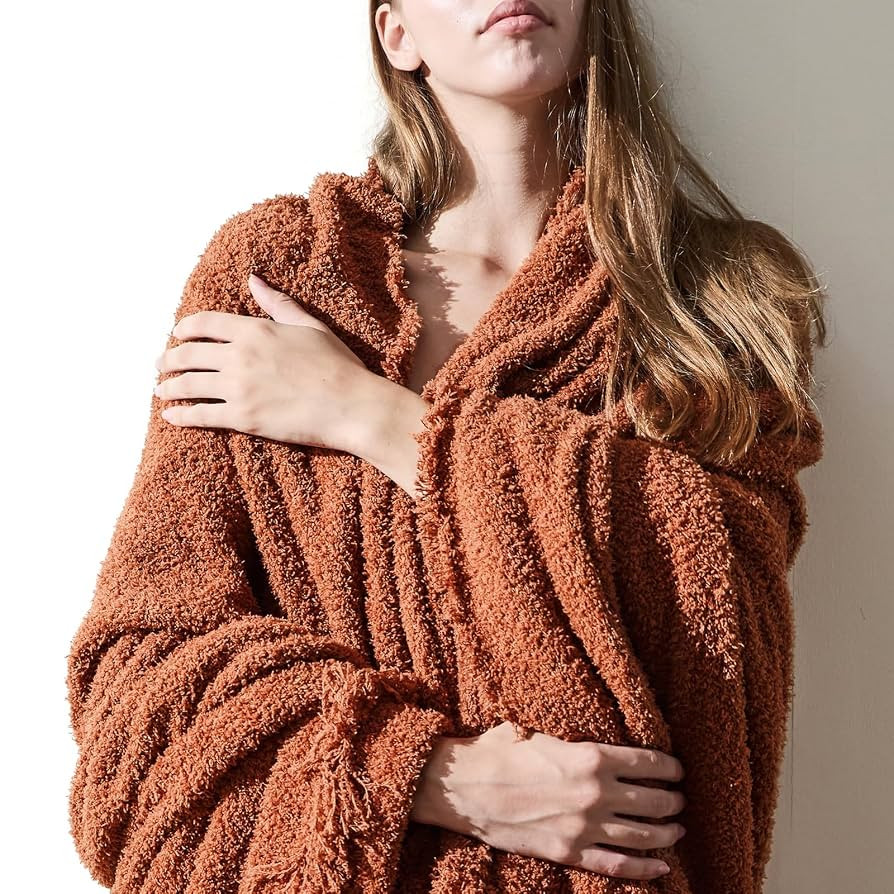 Throw Blanket for Couch-Soft Boho Throw Blanket,Cozy Knit Throw Blankets,Small Knitted Lightweigh... | Amazon (US)
