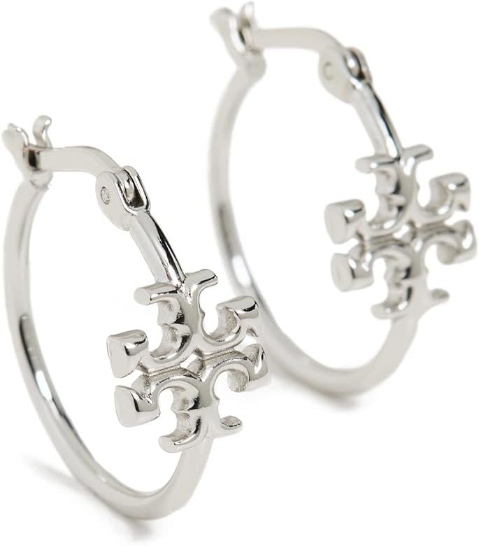 Tory Burch Women's Eleanor Small Hoop Earrings | Amazon (US)