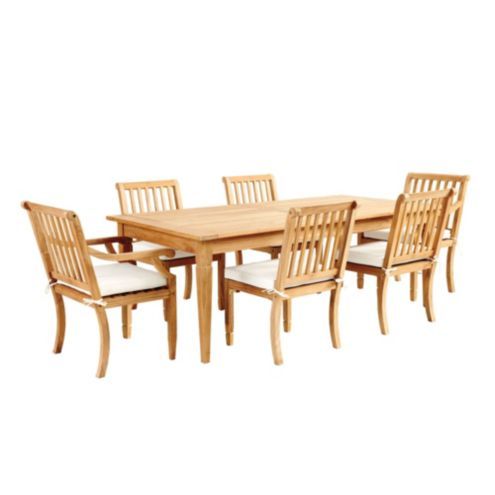 Madison 7-Piece Rectangular Dining Set with Cushions | Ballard Designs | Ballard Designs, Inc.
