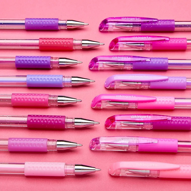Gel Pens, Soft Grip, 24 Pink & Purple Tone Colors | Walmart (US)