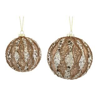 Glass Silver & Rose Gold Ornament Set By Melrose | Michaels® | Michaels Stores
