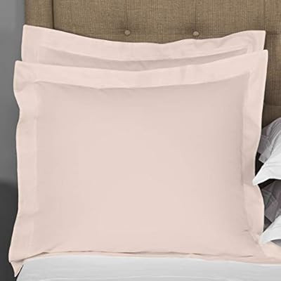 Kotton Culture Set of 2 Euroshams 100% Egyptian Cotton 600 Thread Count Cushion Cover Protector P... | Amazon (US)