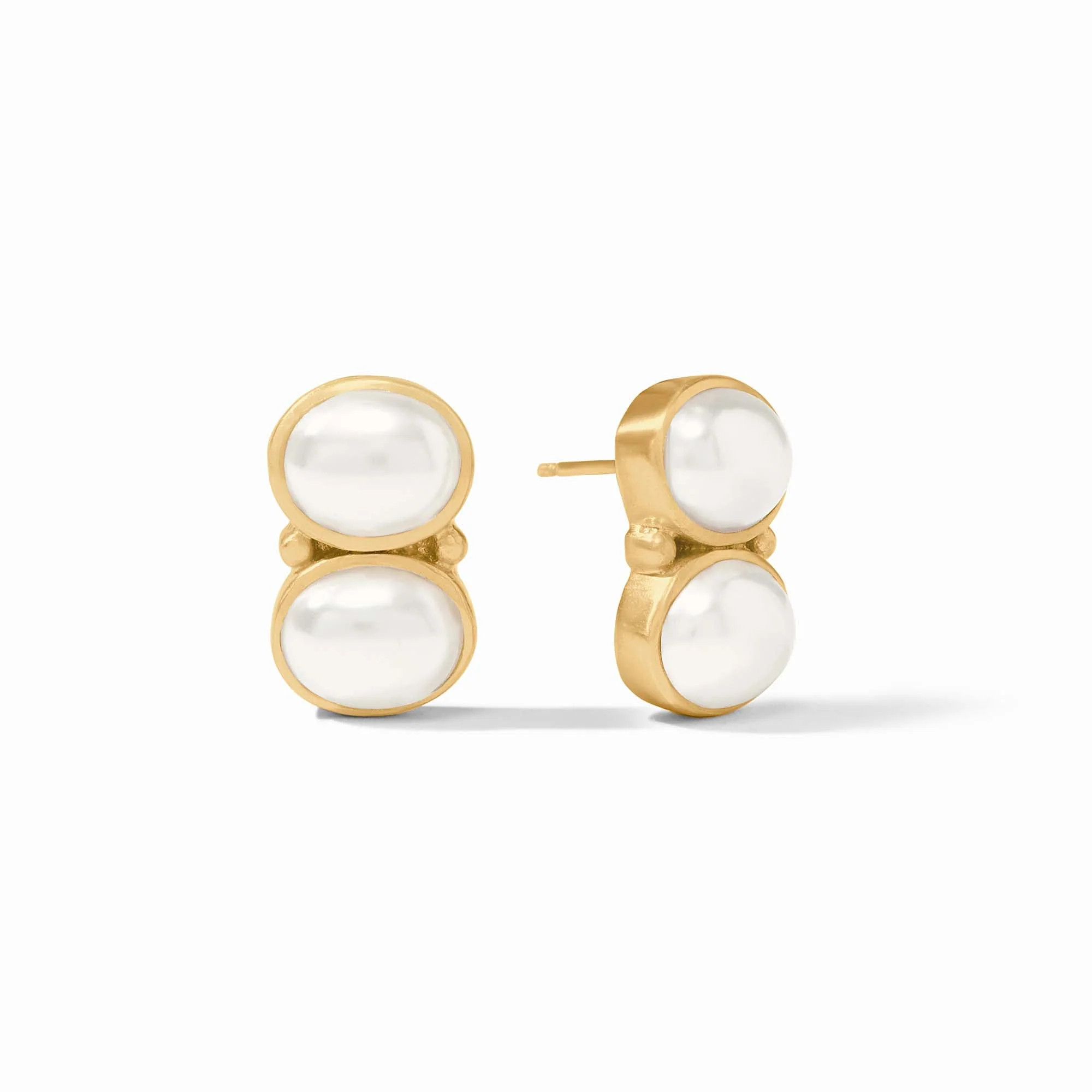 Julie Vos Honey Duo Earring - Pearl | Smith's of Dublin