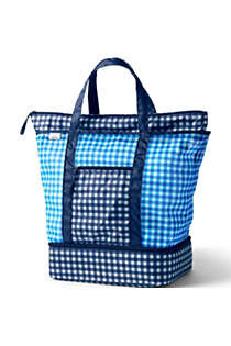Draper James x Lands' End Print Quick Dry Mesh Zip Top Beach Tote | Lands' End (US)