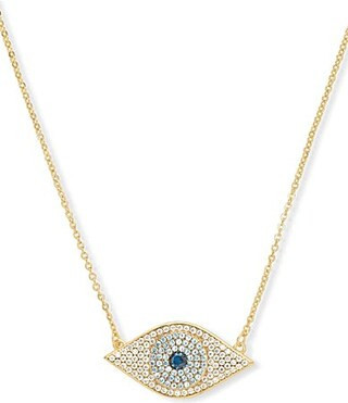 Melinda Maria Evil Eye Short Pendant Necklace - Blue/Gold | Dillard's