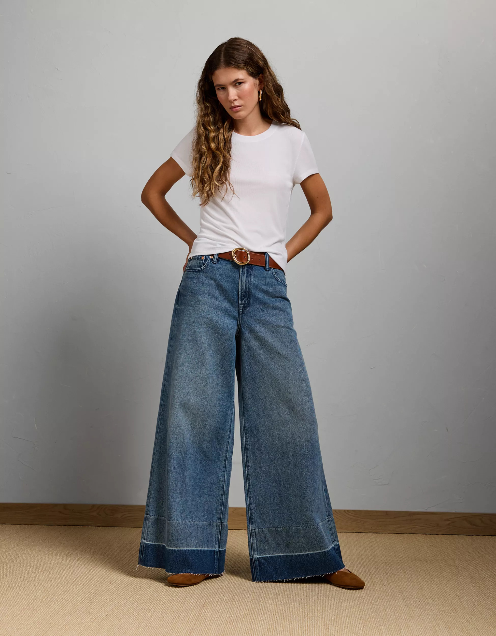 AE77 Premium Super Wide Jean | American Eagle Outfitters (US & CA)