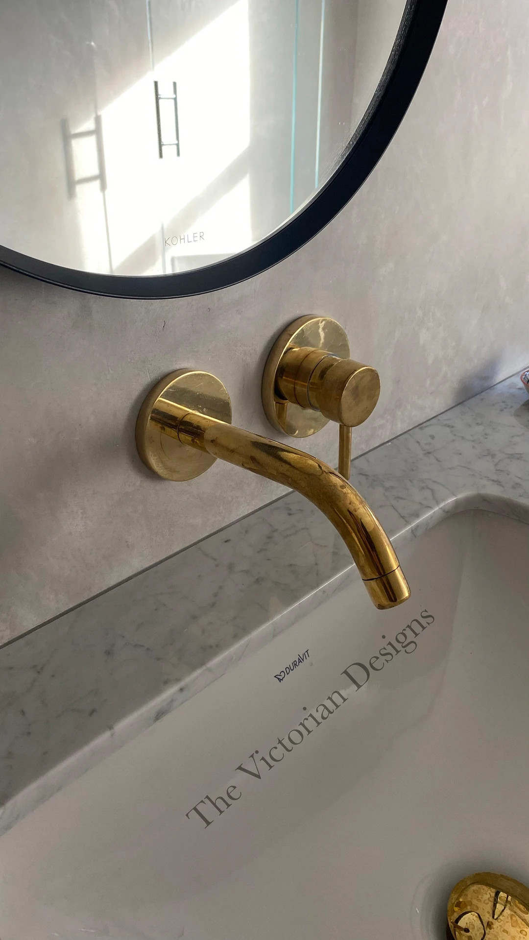 Unlacquered Solid Brass Bathroom Wall Mount Faucet Wall - Etsy | Etsy (US)