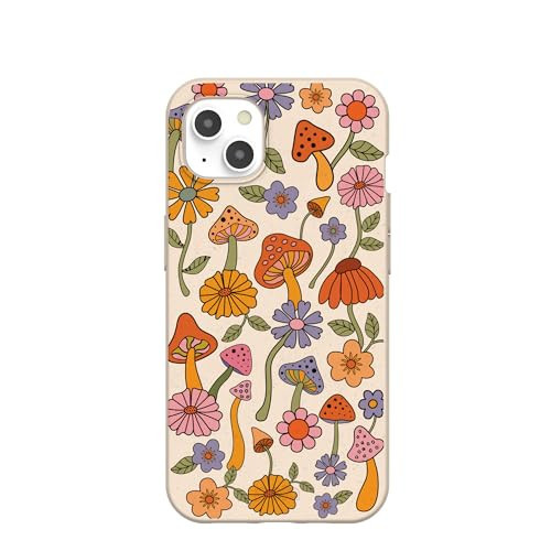 Pela: Phone Case for iPhone 13 | Made from Plants | Sleek & Light Design with Protection (Seashell Shrooms and Blooms) | Amazon (US)