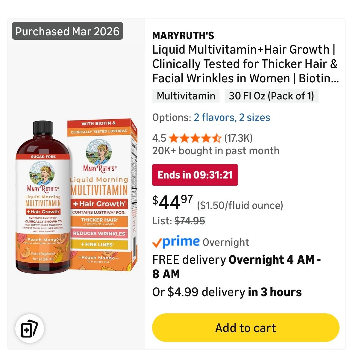 Amazon spring sale
What I purchased on Amazon
Vitamin sale
Supplement sale
Mary Ruth organic on sale
40% off Mary Ruth organics
my morning routine
Morning supplement
Women’s vitamins
Hair supplement
Women’s vitamins with hair growth

#LTKselfcare #LTKmorningroutine #LTKdayinmylife