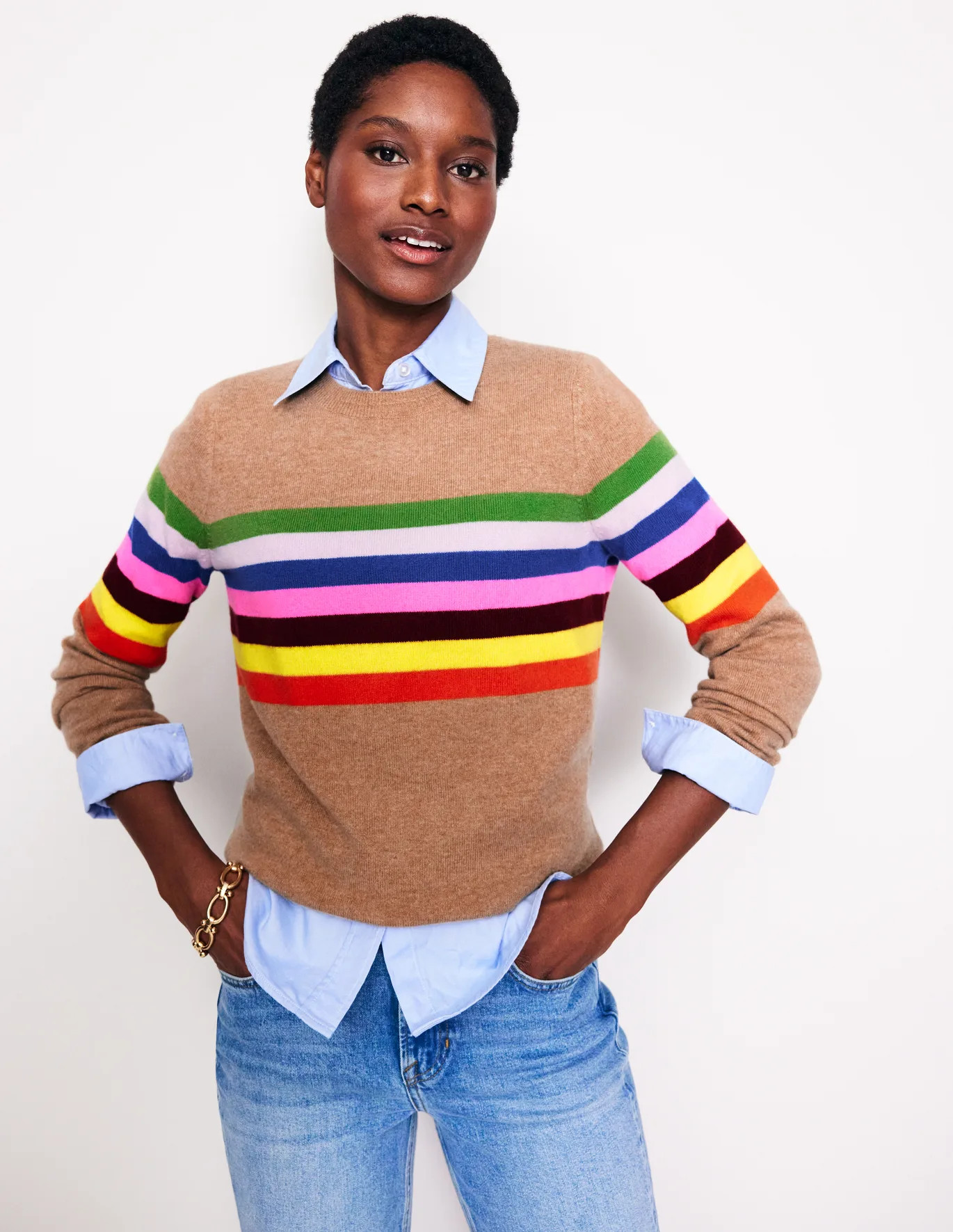 Eva Cashmere Crew Neck Jumper | Boden (US)