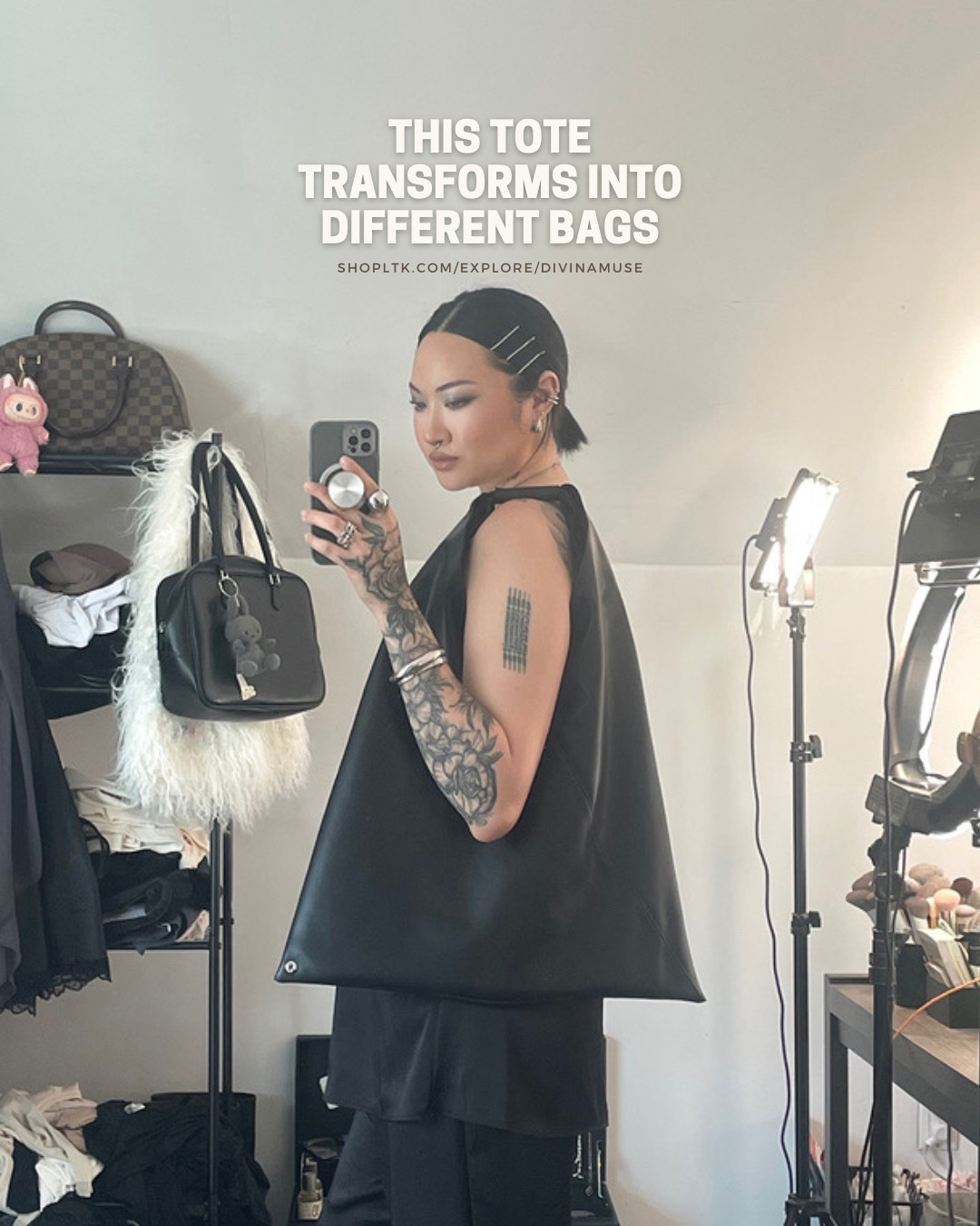 girly pop, i'm obsessed. which one is your favourite? i love the oversized clutch and the hobo style the most as everyday! a faux leather tote with soft texture that can transform into different bags is next level creative. an origami bag, and avant-garde bag, an everyday black tote bag. she is everything. #blacktote #everydaybag #bestbags #ssensesale #salebags #mediumsizedbags #workbag #officebag #traveltote 

 

#LTKSaleAlert #LTKStyleTip #LTKItBag