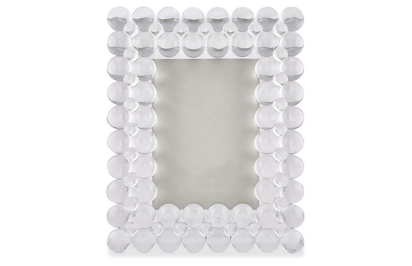 Corina Bubble Frame, Crystal | One Kings Lane