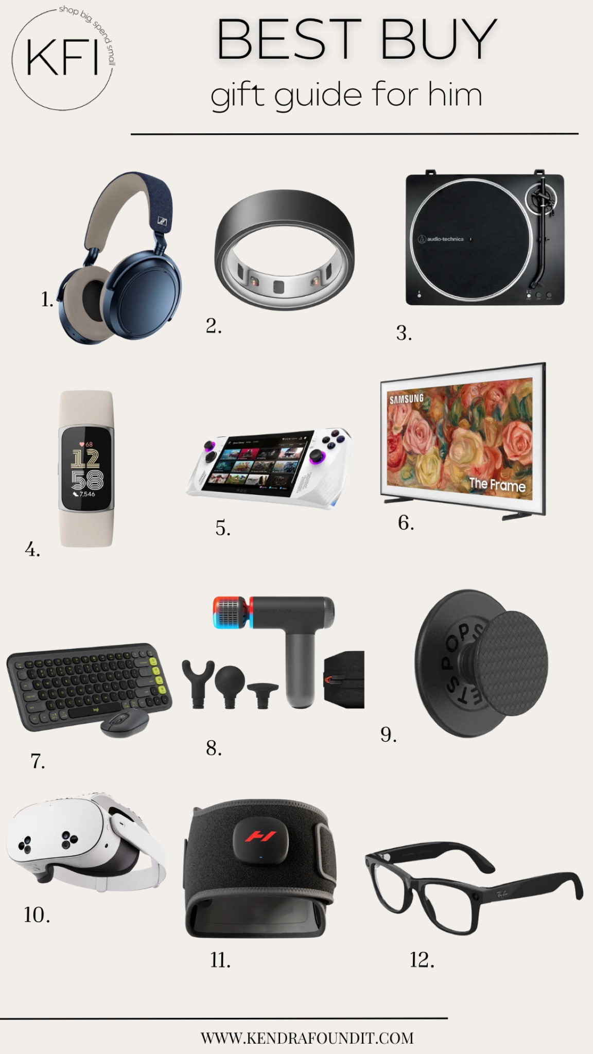 I’ve got a new holiday / Christmas gift guide for him! This time, we’re tackling the tech-obsessed. 🎁  I found gaming headphones, a hot/cold massage device, a gaming handheld (that’s on sale), the Samsung Frame TV (that’s also on sale), Ray-Ban Meta Wayfarer Smart Glasses, a bluetooth enabled record player, the Aura Ring Smart Ring, Meta Quest, a bluetooth keyboard, and so much more.
#bestbuypartner @bestbuy



#LTKHoliday #LTKGiftGuide #LTKMens