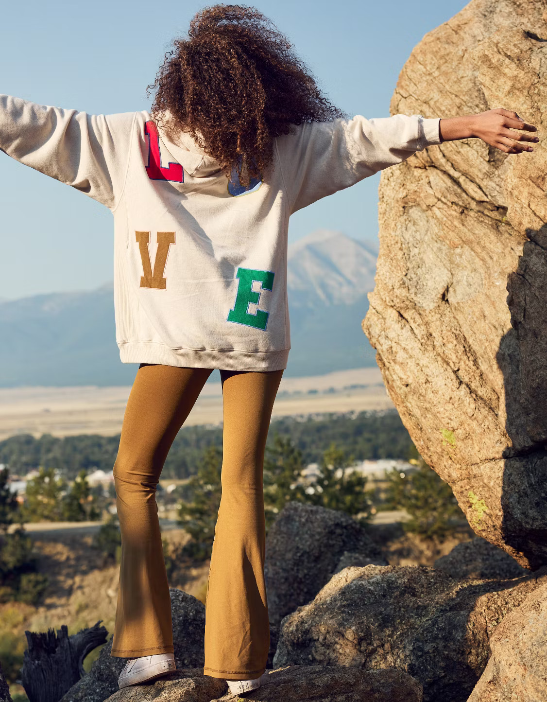 OFFLINE Real Me High Waisted Crossover Flare Legging | American Eagle Outfitters (US & CA)