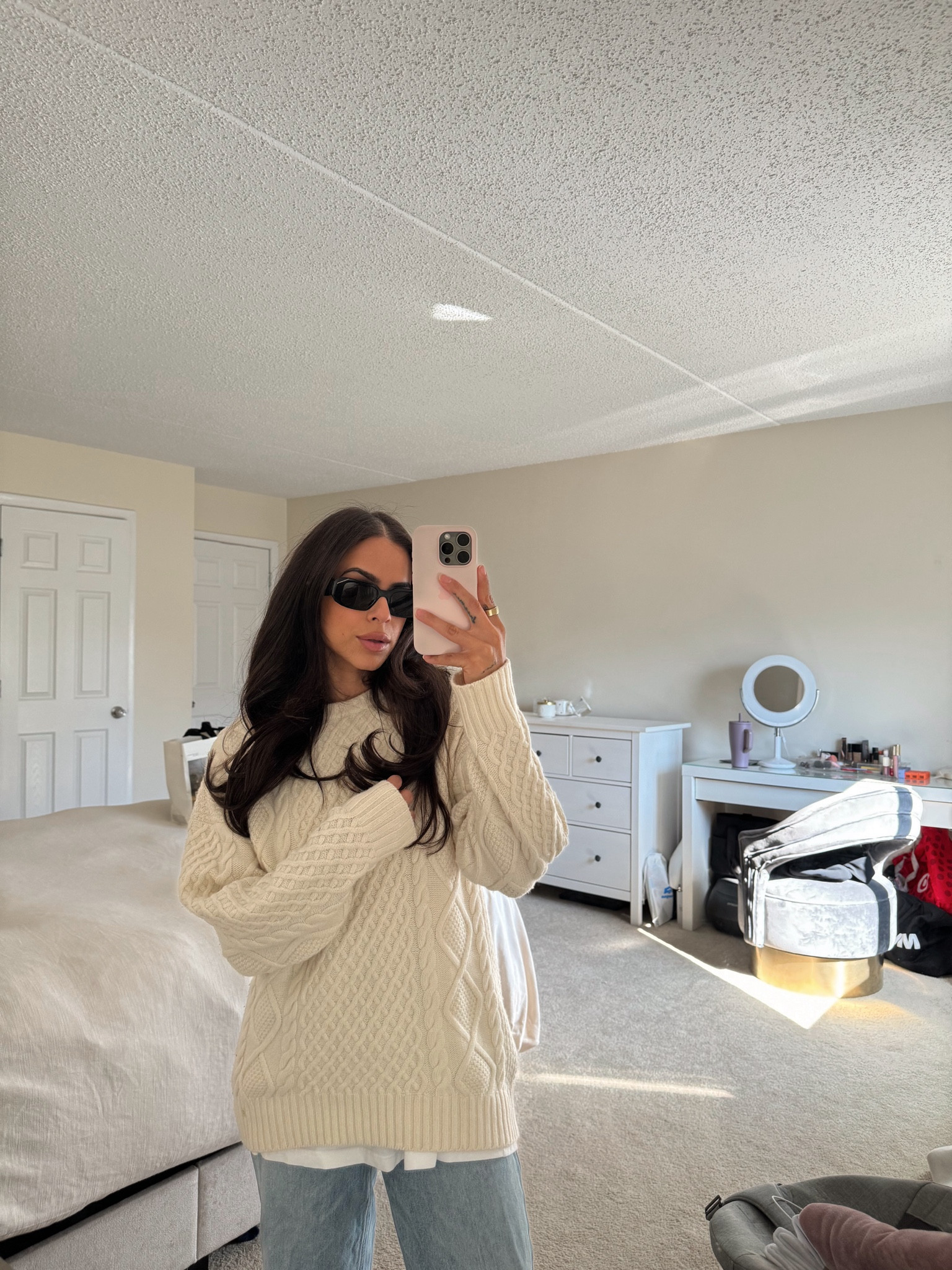 Cozy oversized sweater🧸 this one runs pretty big 

#LTKstyletip
