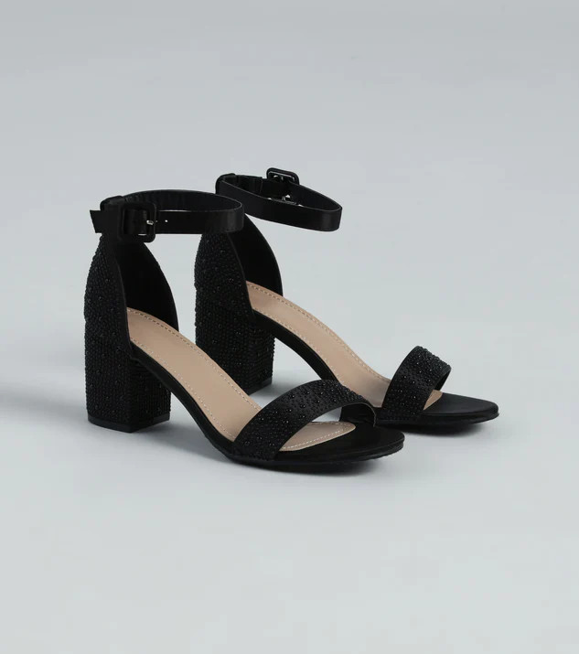 Sparkle Girlie Pearl And Rhinestone Heels | Windsor Stores