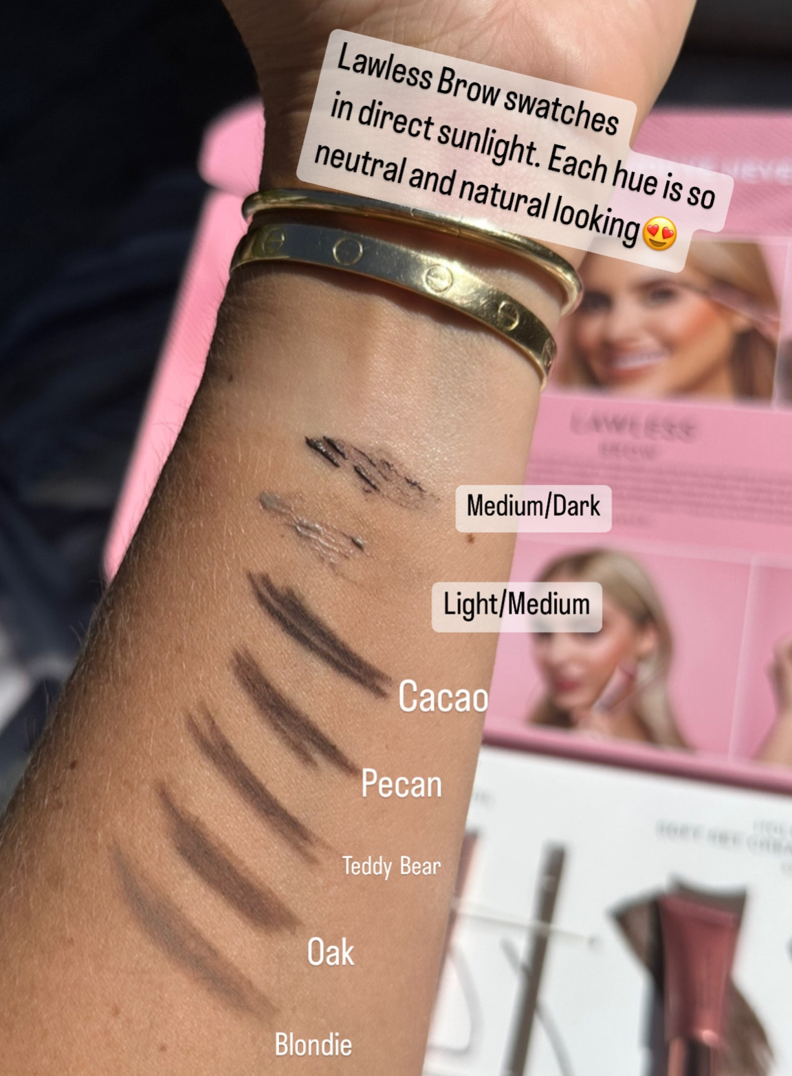 Brow pencil, brow gel, lawless brow, brow wax, clean beauty 

Swatches of the new Lawless brow collection in direct sunlight. I wear Teddy Bear in the pencil and medium/dark in the brow wax and both formulas are brilliant. ✨

#LTKunder50 #LTKSeasonal #LTKbeauty